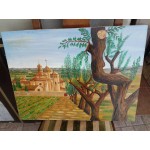 Средна картина масло на платно Испания - 3785
